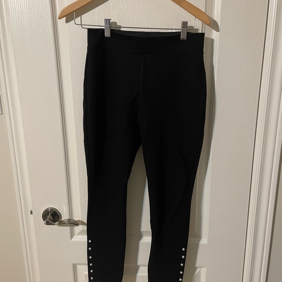 Zara black pearl like leggings - Picture 1 of 3